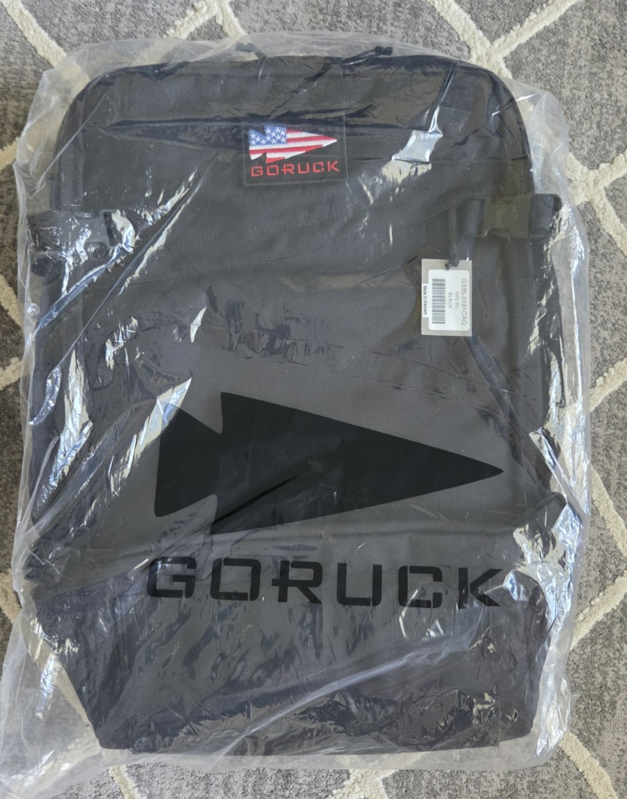 GORUCK GR3 35L 1000D Black -Patch Incl. Brand New - Rucking Backpack - Free Ship