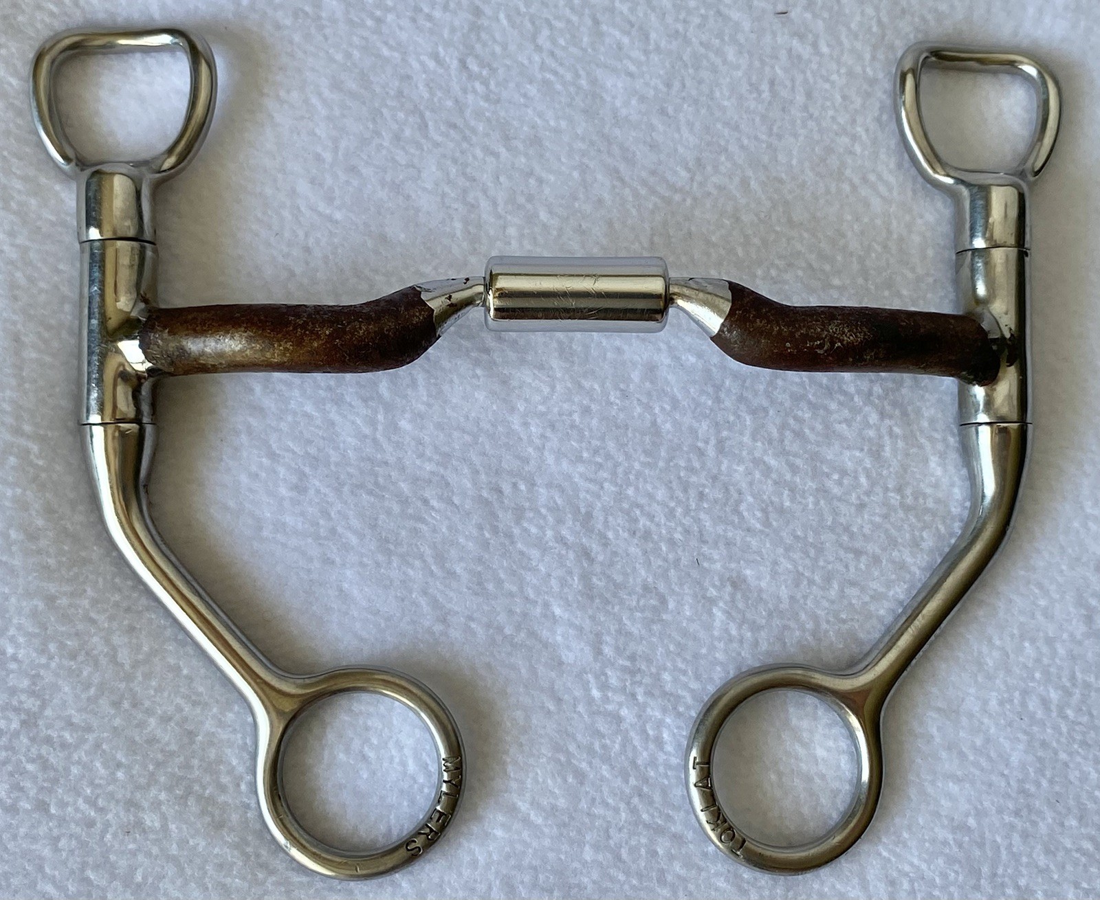 MYLER HBT Shank Low Port Comfort Snaffle Bit~5-1/2"Sweet Iron Mouth~MB04~Level 2