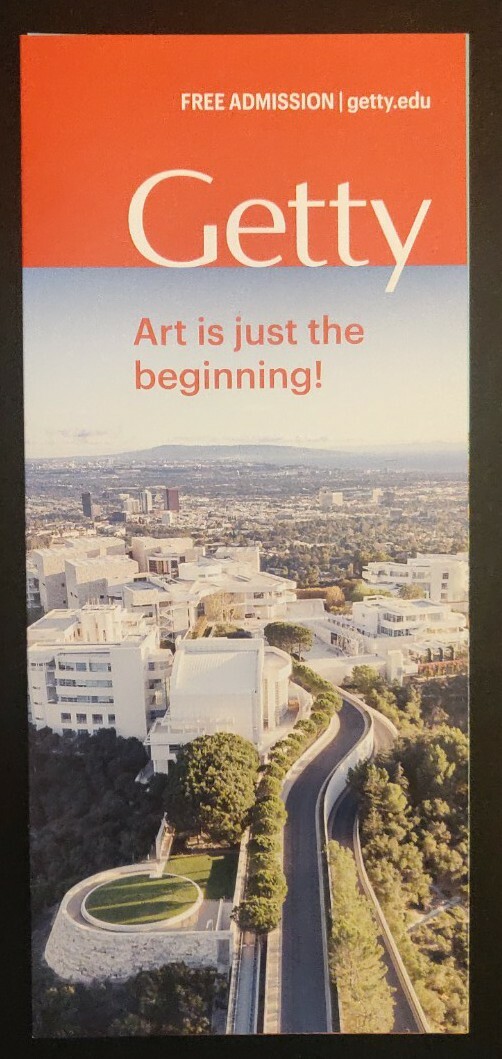 GETTY MUSEUM VISITORS GUIDE, Informational Pamphlet
