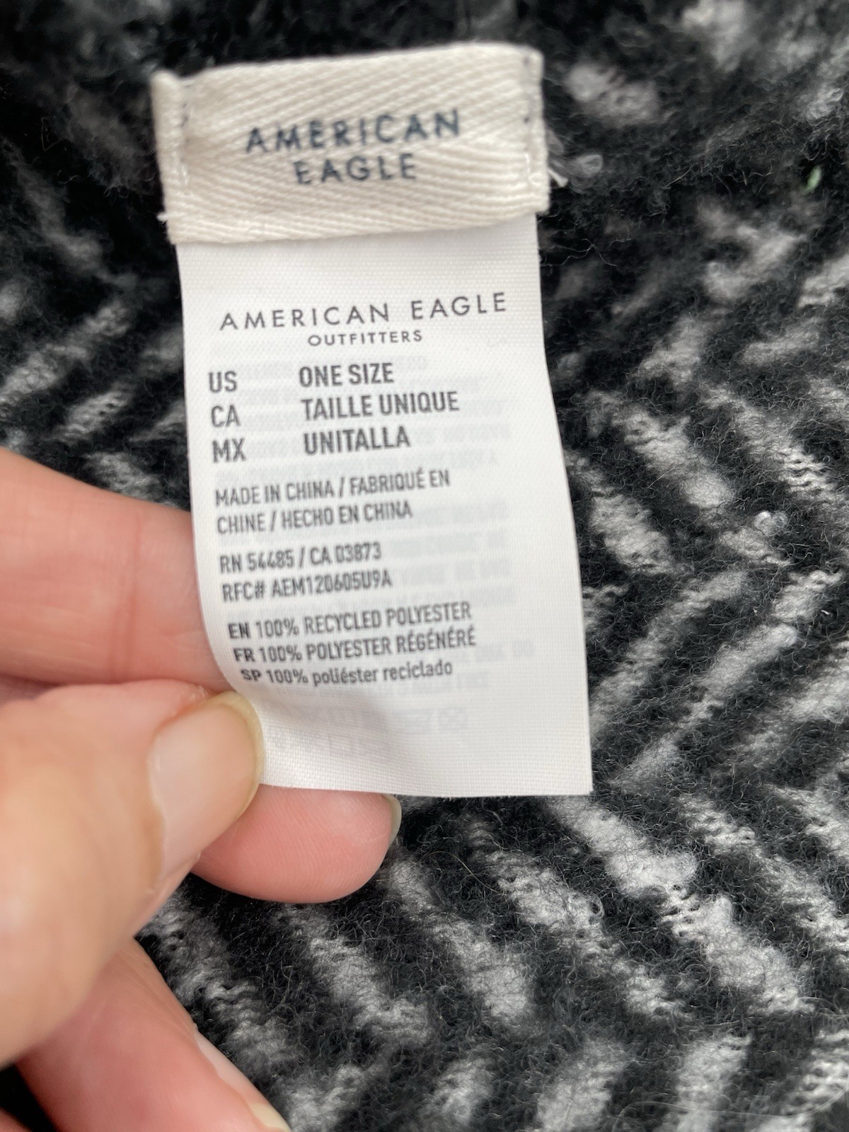 American Eagle Herringbone Oversized Scarf