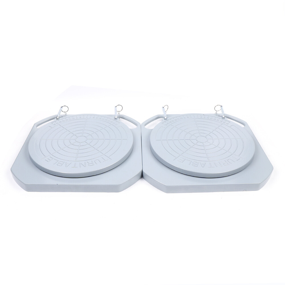 2pcs Car Front End Wheel Alignment Turntable Turn Plates Tool &Transition Block