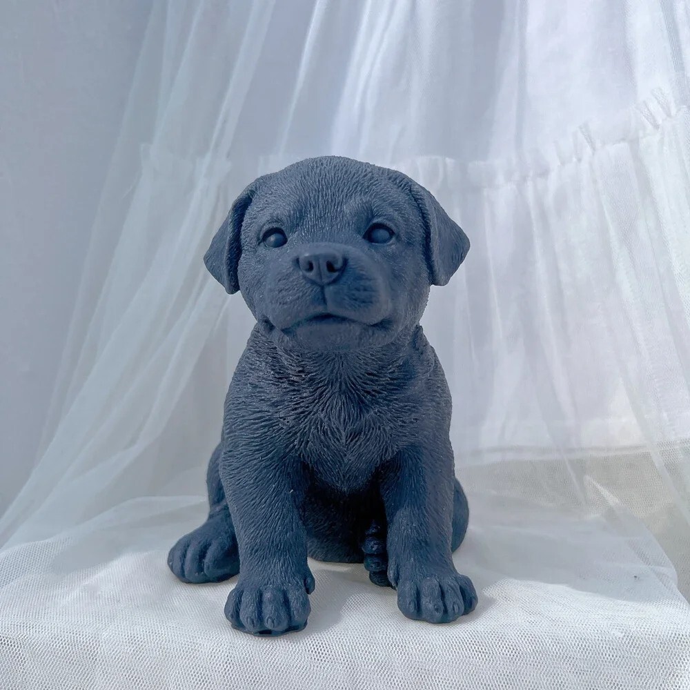 Rottweiler Puppy Silicone Mold Dog Lover Soy Wax Gypsum Homemade Craft DIY Mould