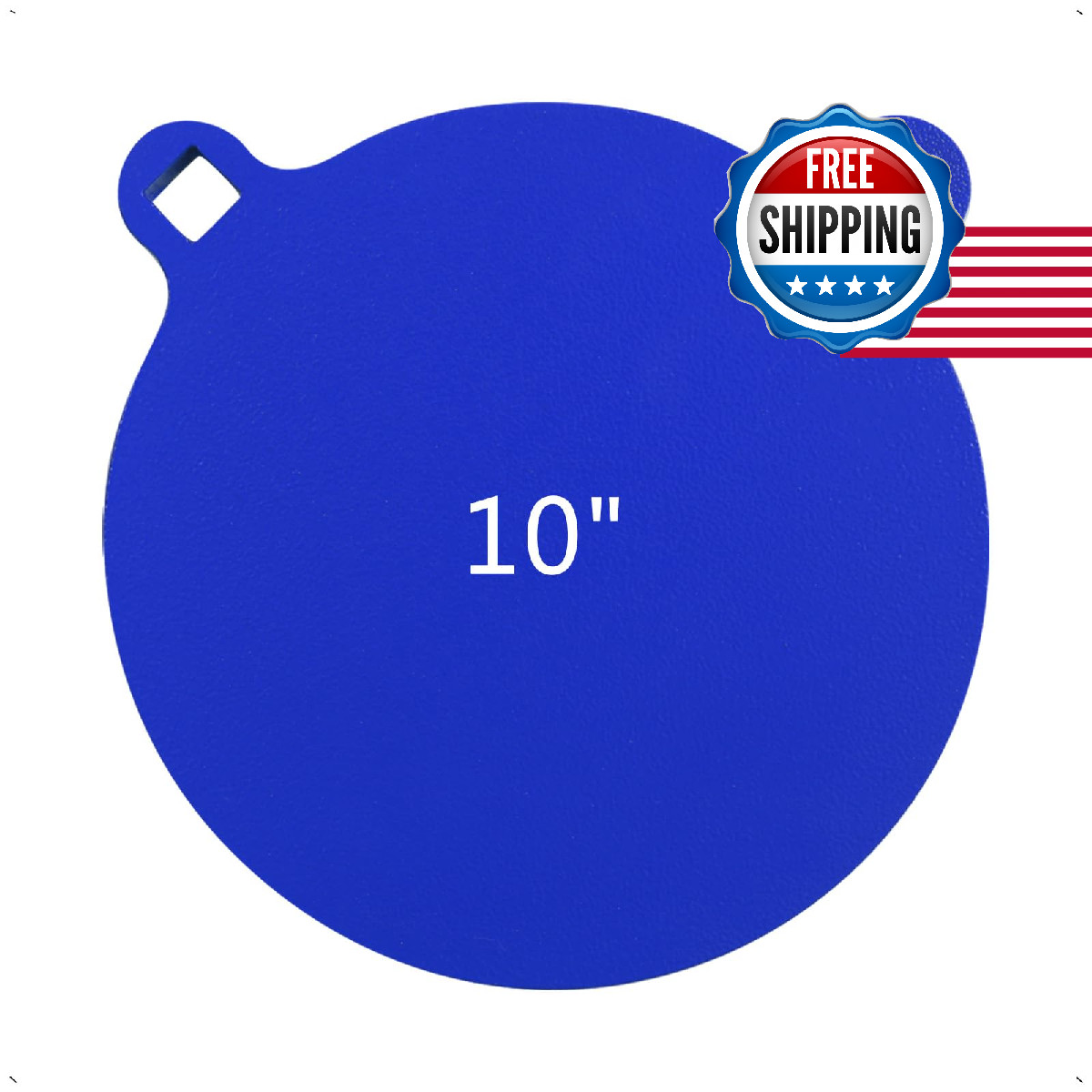 VOLUNU AR500 Steel Targets for Shooting-1/2inch Thick 10 inch Diameter Metal Sho