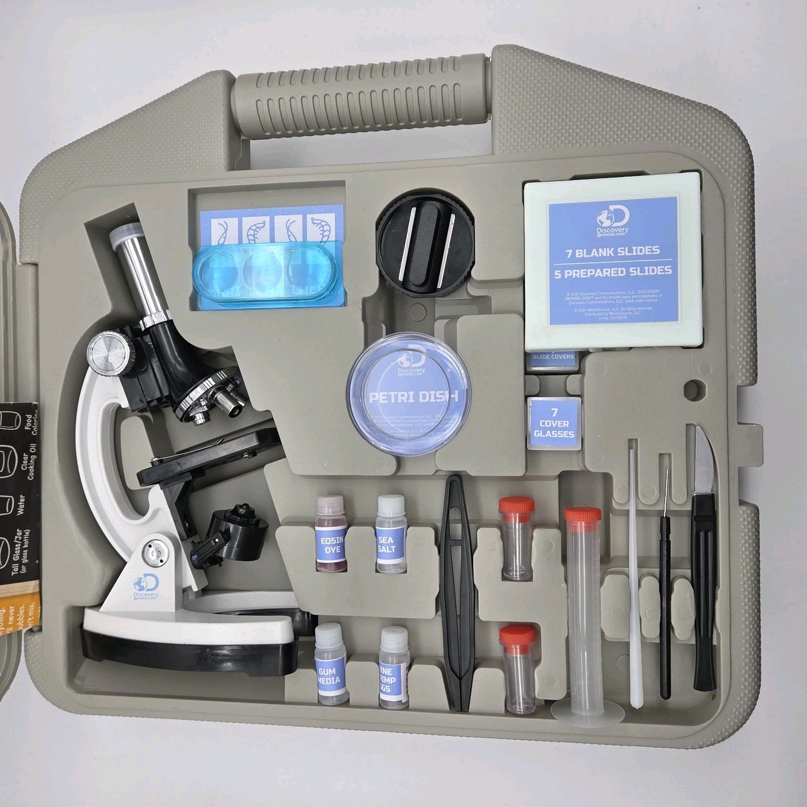 Discovery #Mindblown Microscope Set 48-Piece with Durable Metal Framework Case