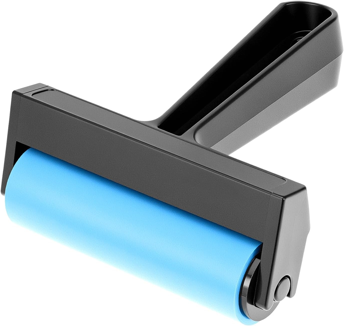 4 Inch Rubber Brayer Roller for Printmaking and Crafts, Reusable Latex Free Ink