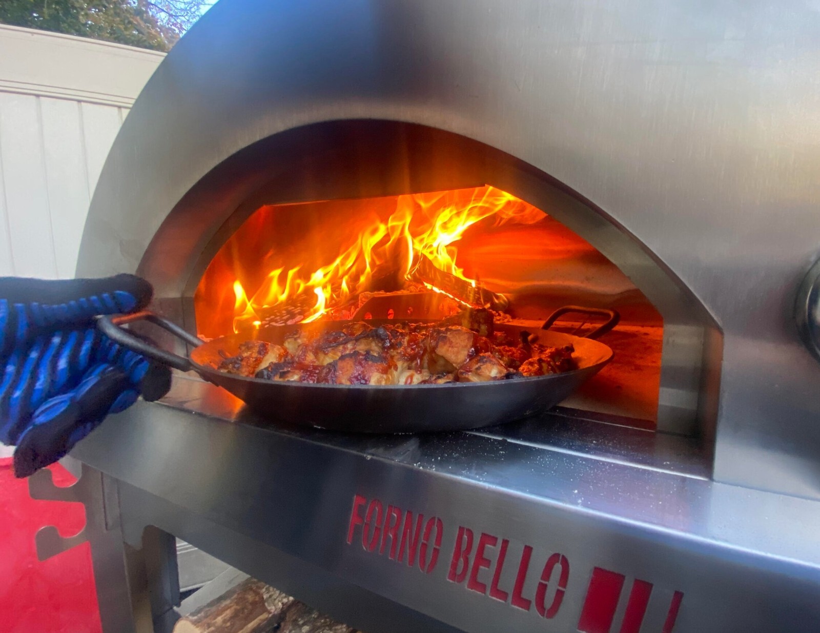 Forno Bello Paralegna Stainless Steel Wood Holder