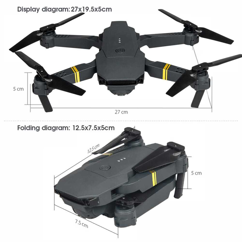 4K Drone HD Wide Angle Camera Drones E58 Foldable RC WiFi Quadcopter 2 batteries