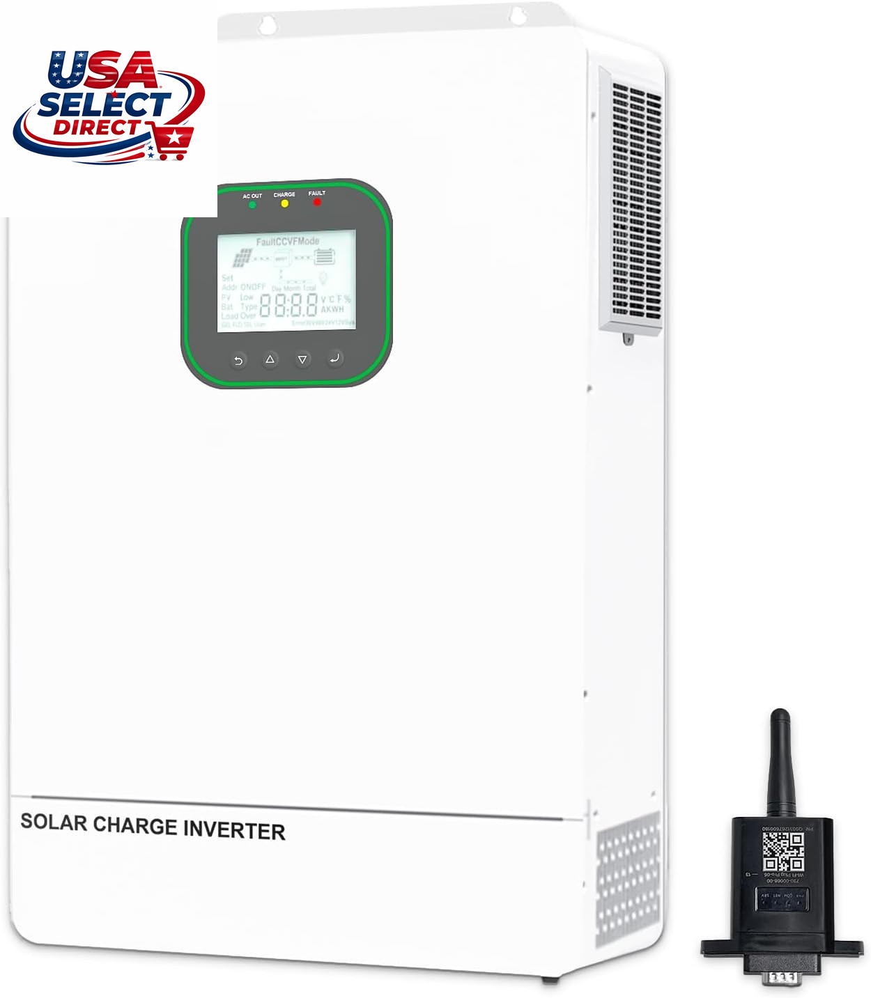 6500W Solar Hybrid Inverter with Wifi, Pure Sine Wave, 2 MPPT