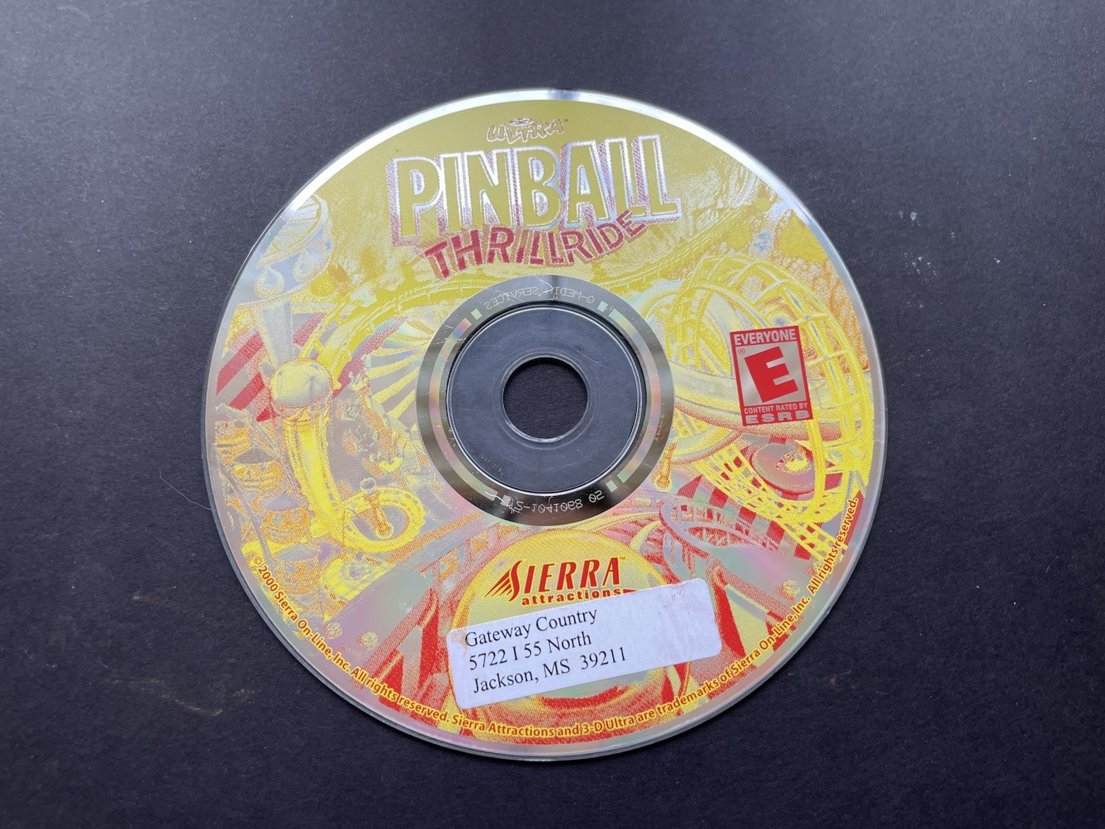 ULTRA PINBALL THRILLRIDE ~ CD-Disc ~ for Windows  or Macintosh (?)