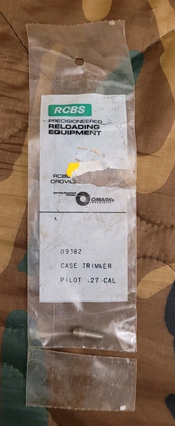Rcbs Reloading Case Trimmer Pilot .27 Cal