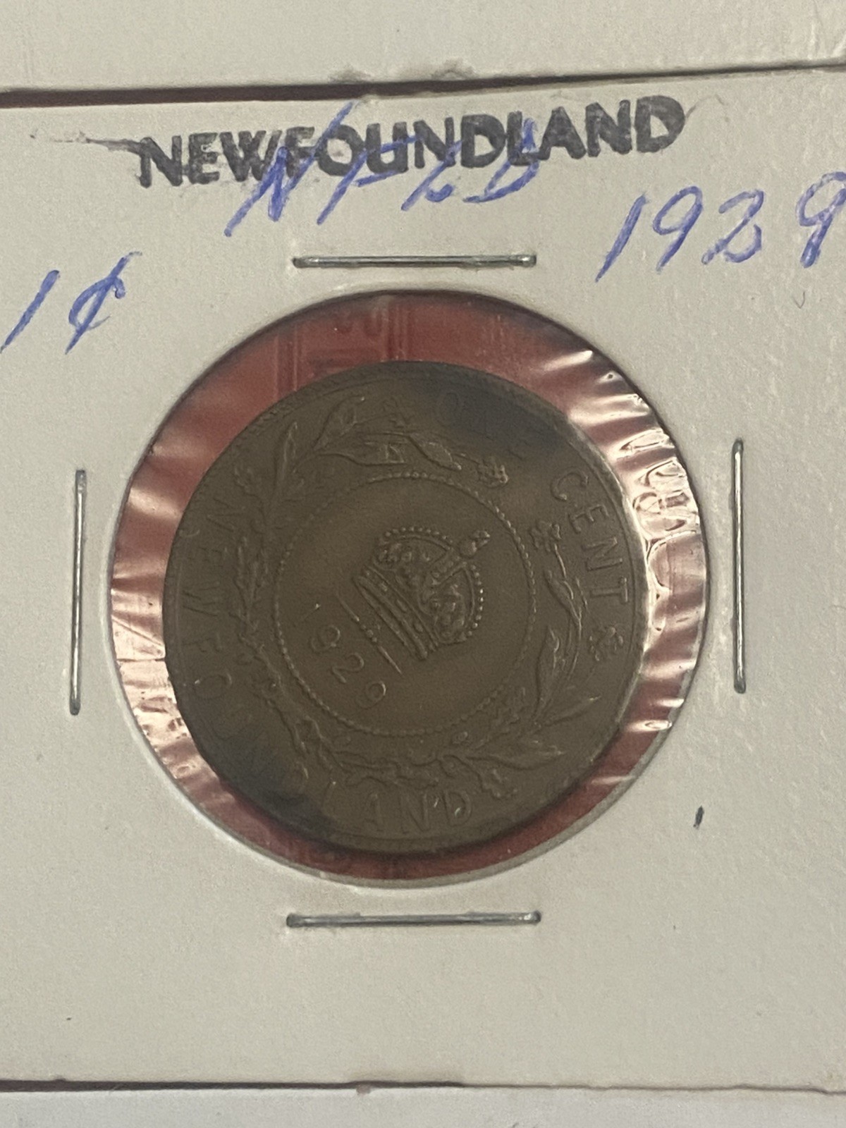 Newfoundland 1929 Large One Cent George V