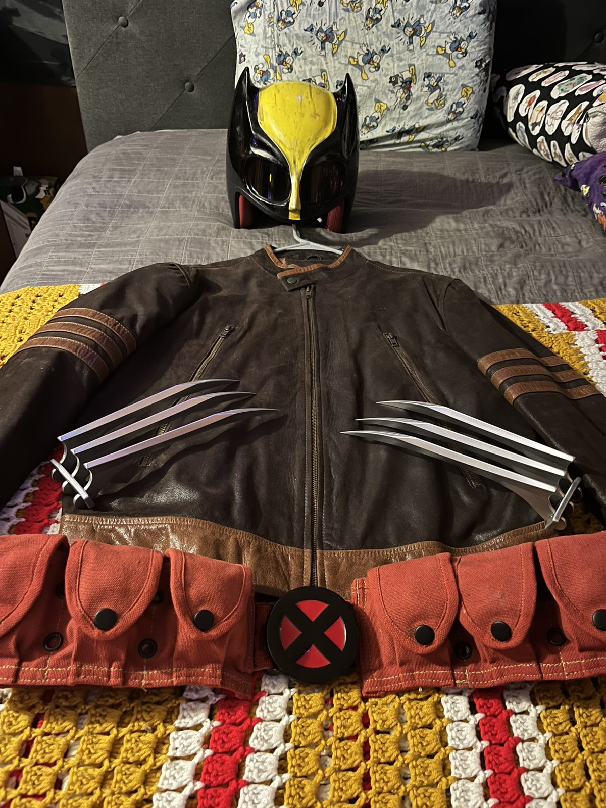 Wolverine x-Men Motorcycle Helmet And Belt