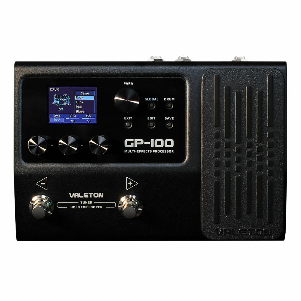 Valeton Guitar Multi Effects Processor Pedal 140 Built in Effects Looper IR OTG