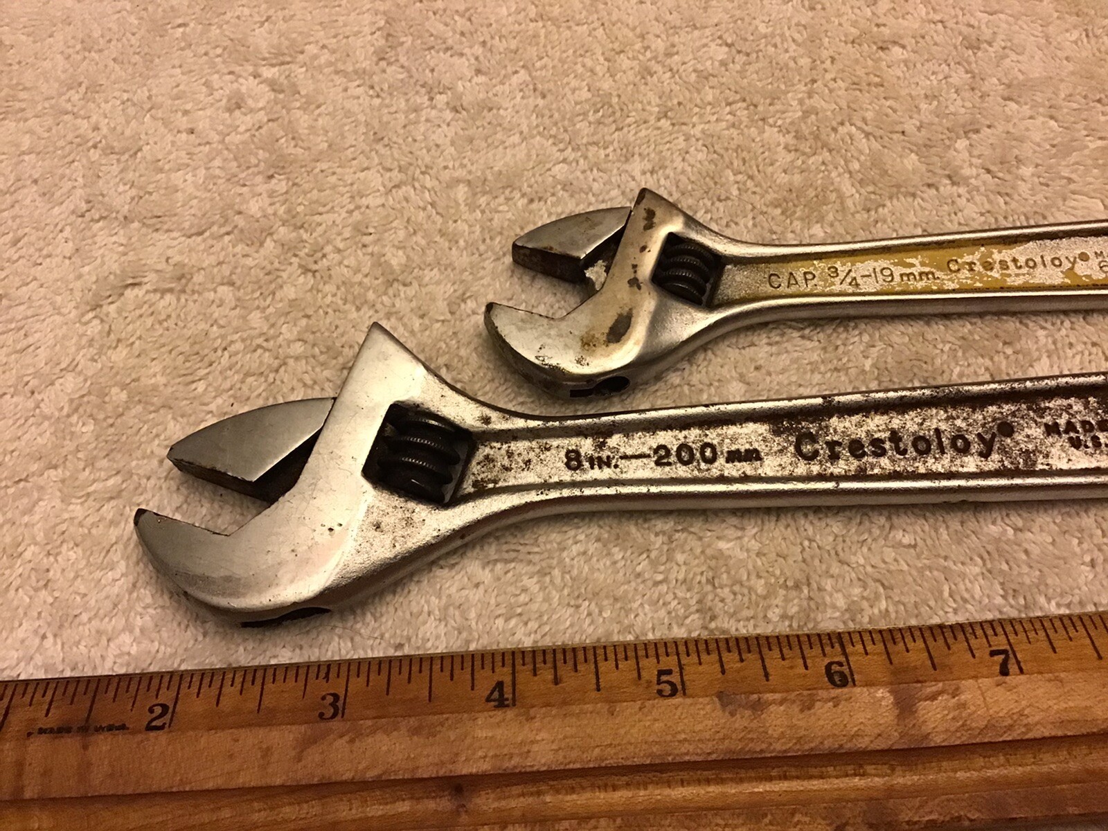 Crescent Crestoloy Adjustible Wrenches 8” And 6”
