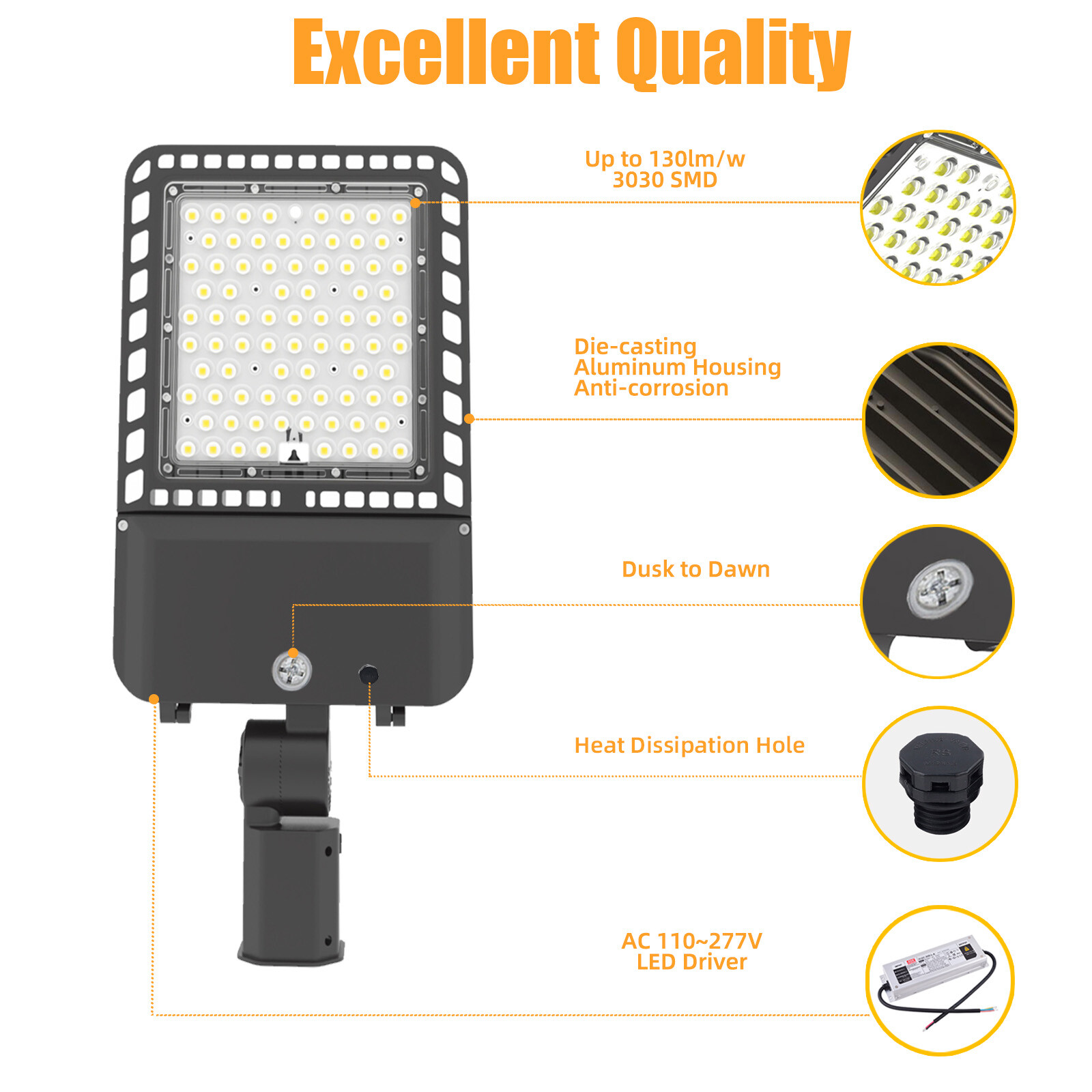 LED Parking Lot Light 200W,300W Commercial LED Area Light IP65 Led Shoebox Light