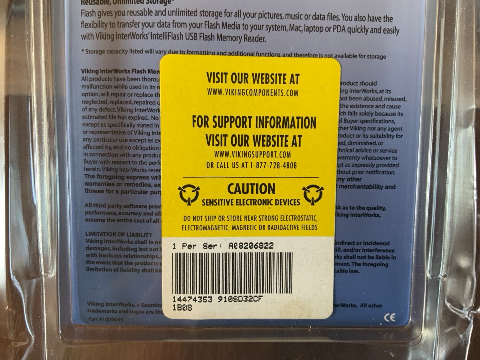 Viking Interworks COMPACT FLASH 32 MB Memory Card Sealed Package