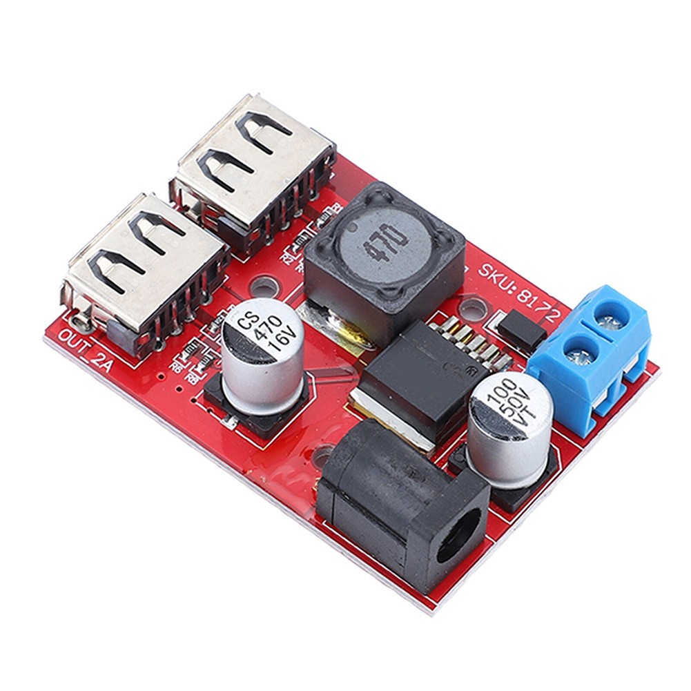 Solar Controller Charger 3A Dual USB Output 6V to 40V DC Solar Power Module