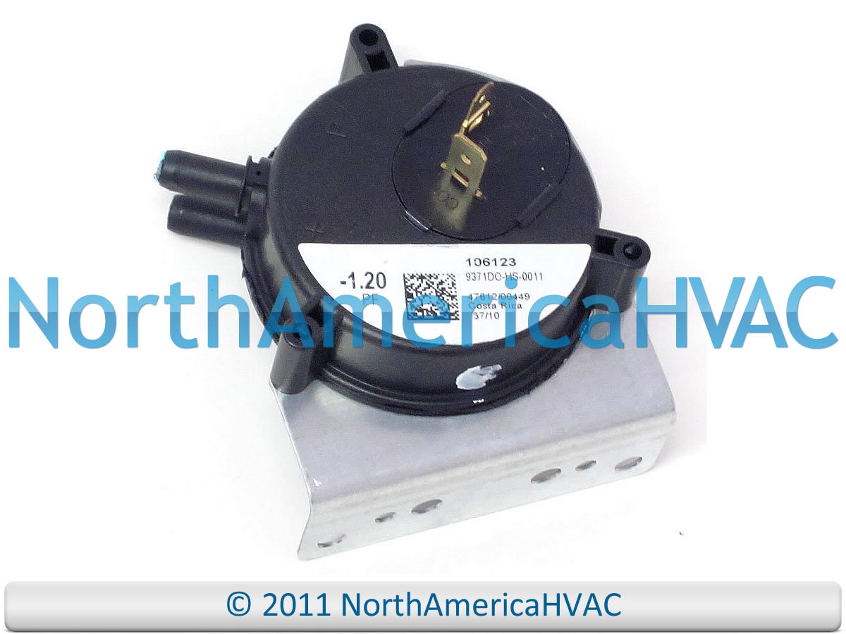 OEM Furnace Vacuum Air Pressure Switch W/C Fits 106123 9371DO-HS-0011 -1.20" PF
