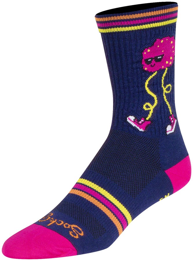 SockGuy Meatball Crew Socks - Stretch-To-Fit Mesh, Synthetic, Warm Weather