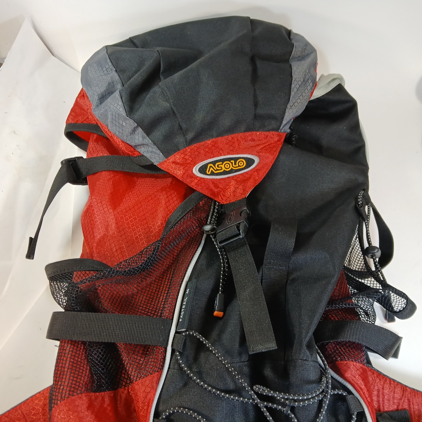 Asolo Backpack Fastrail 40 Camping Hiking Red Black Rigged Frame