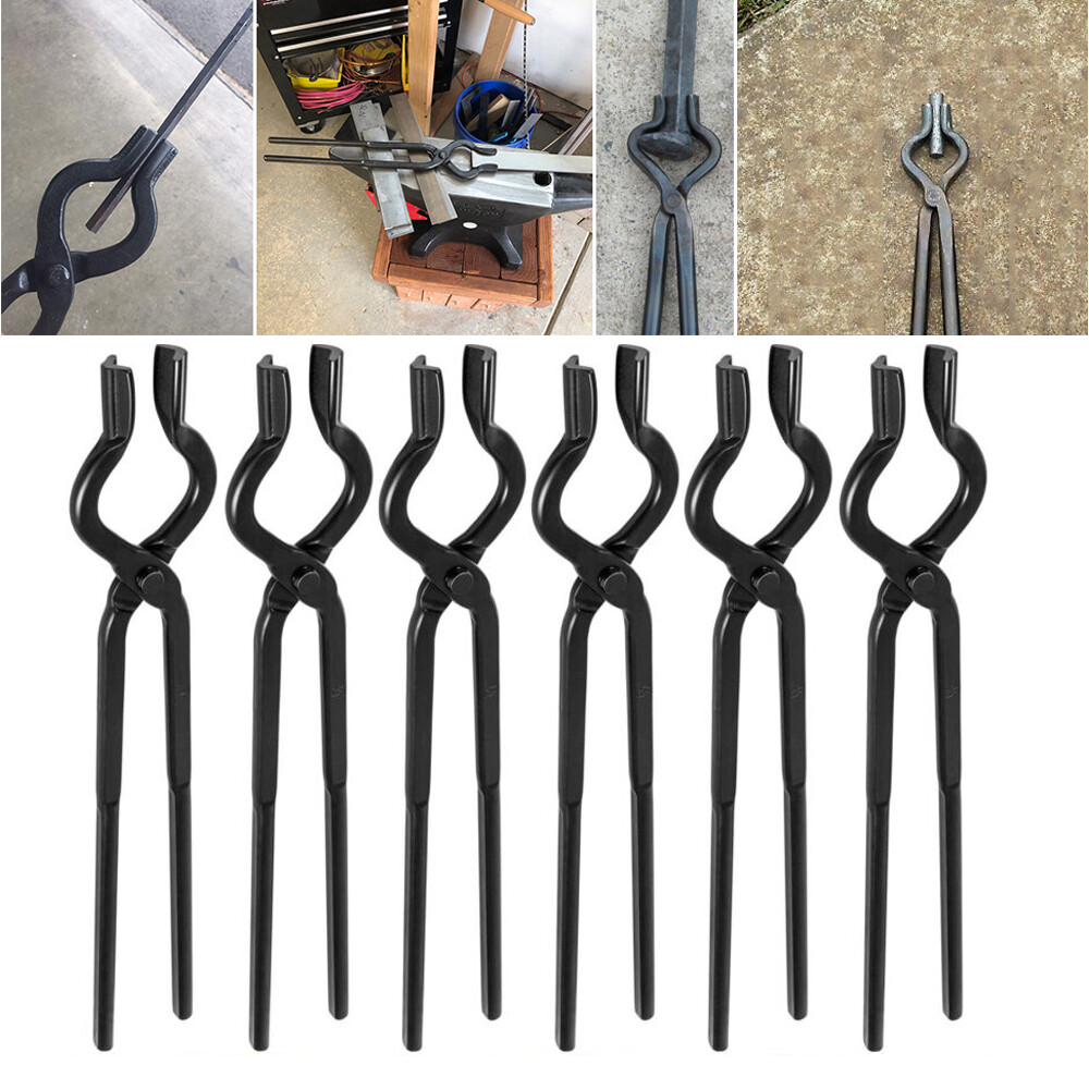 V-Bit Tongs Knife Making Tongs Set Blacksmith Bladesmith Anvil Vise Forge Tool