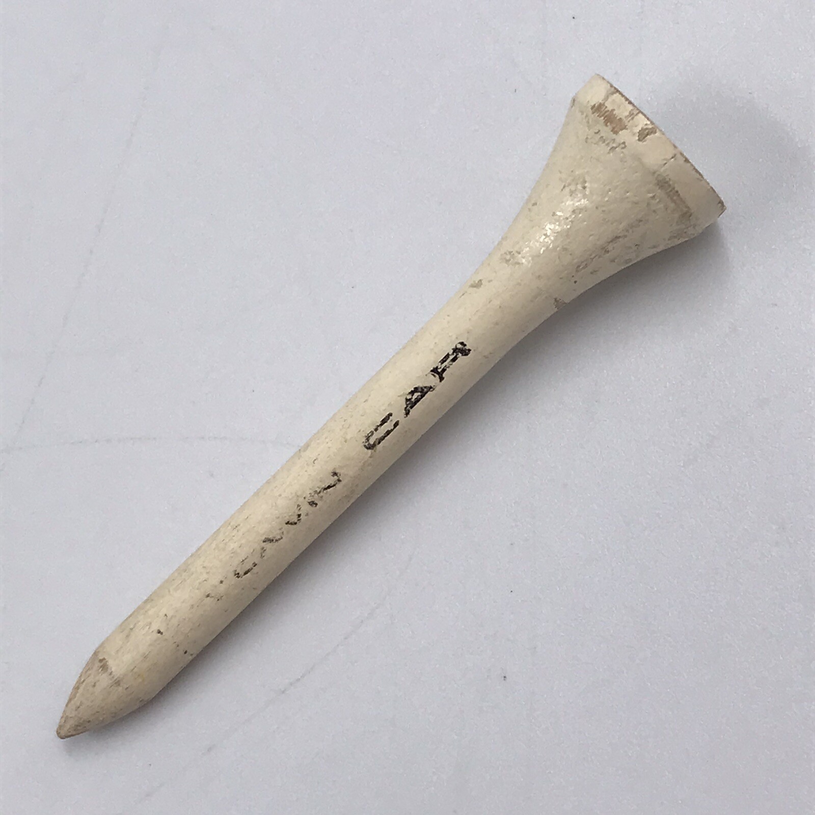 Lincoln Town Car Vintage Promotional Wooden Golf Tee 2 1/8 in Long Advertising