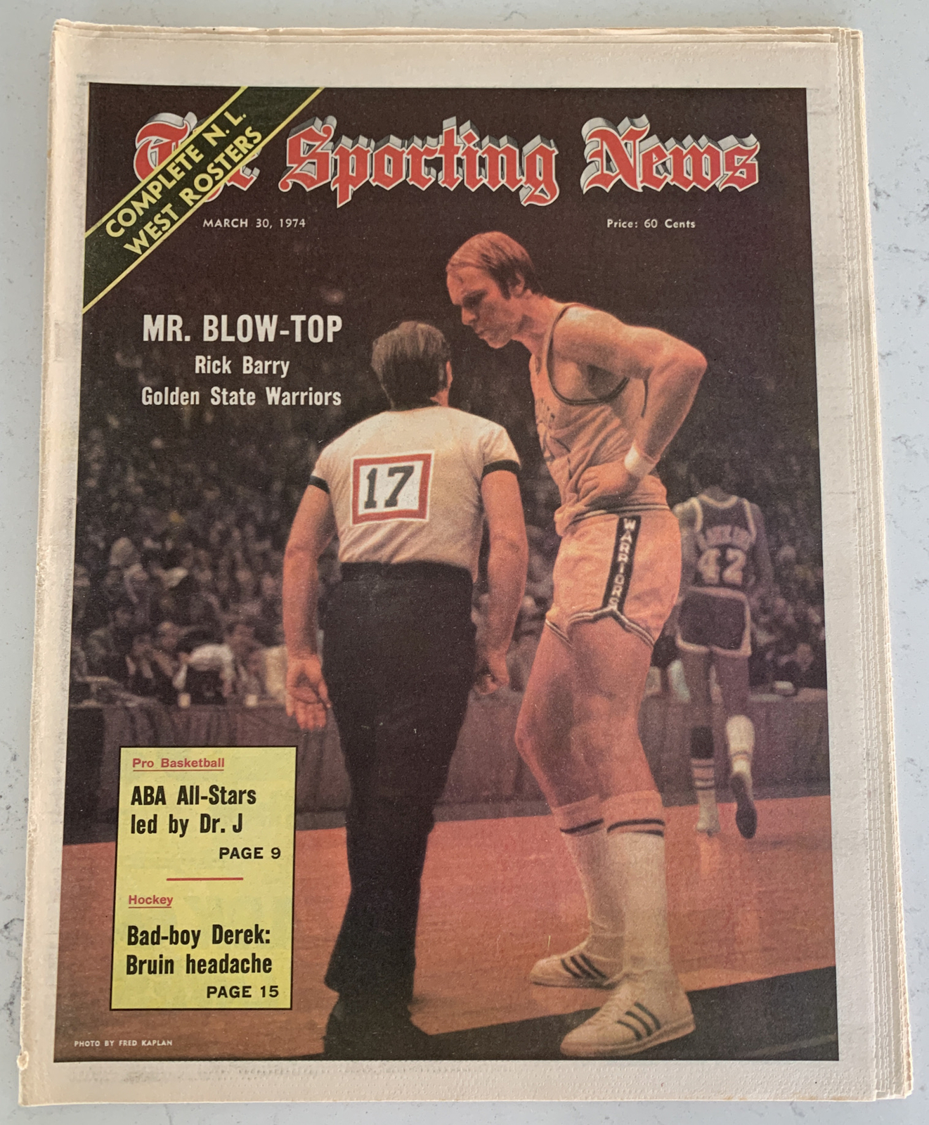 The Sporting News March 30, 1974 Rick Barry Golden State Warriors (B36)