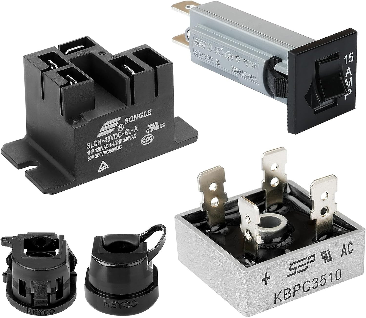 Upgrade Club Car Battery Charger Repair Kit for 48 Volt Powerdrive 2 Chargers,Oe
