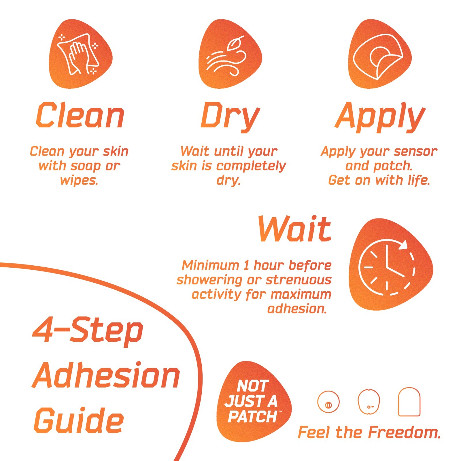 Not Just a Patch Air CGM Patches Libre & Dexcom G7 Cover Patch Pink 20 Pack