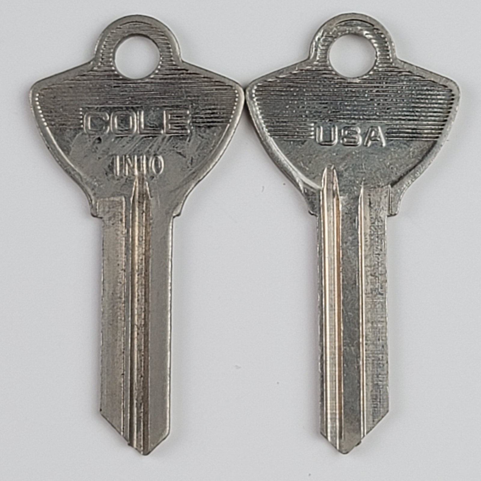 Cole IN10 Key Blanks Lot of 2 New Old Stock