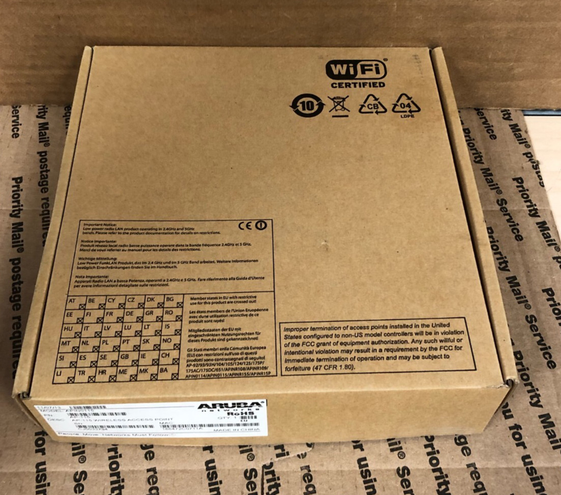 🔥OPEN BOX! Aruba AP-115  APIN0115 Wi-fi PoE Access Point