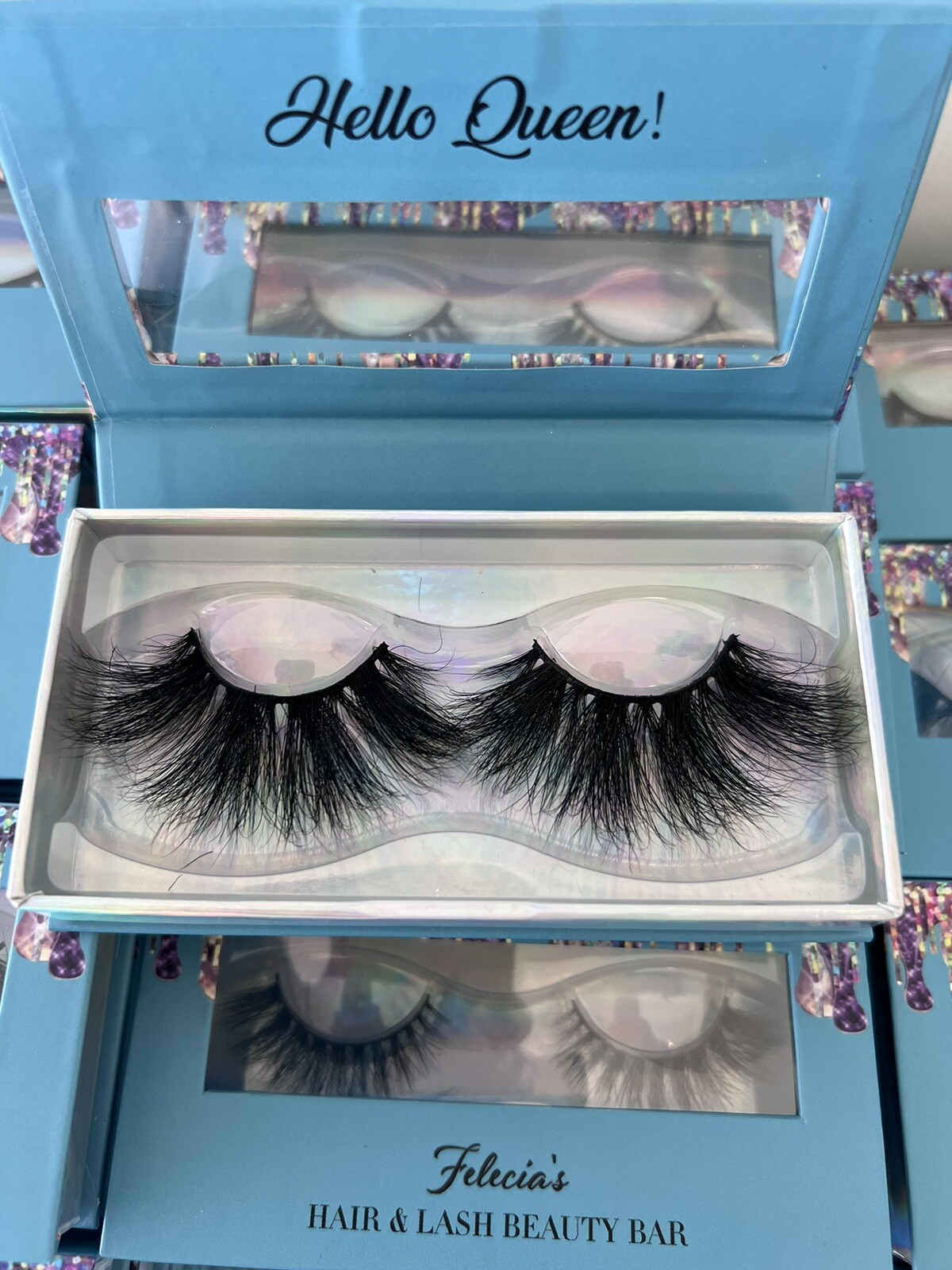 Mink Lashes fluffy false eyelashes, 18mm Dramatic look, Cat eye Apperance