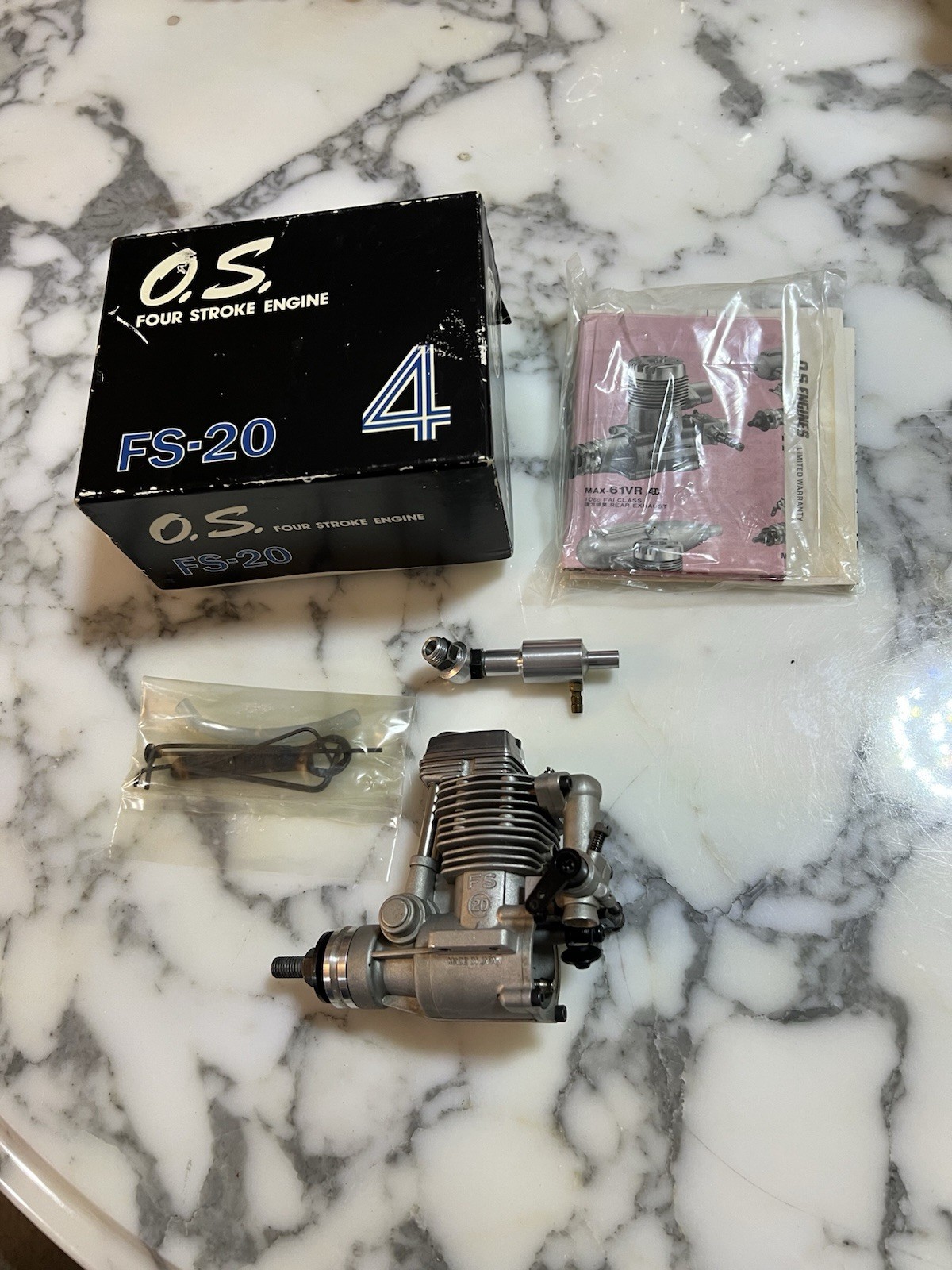 O.S FS-20 Four Stroke Engine Untested. Very Clean Selling As Used As-Is