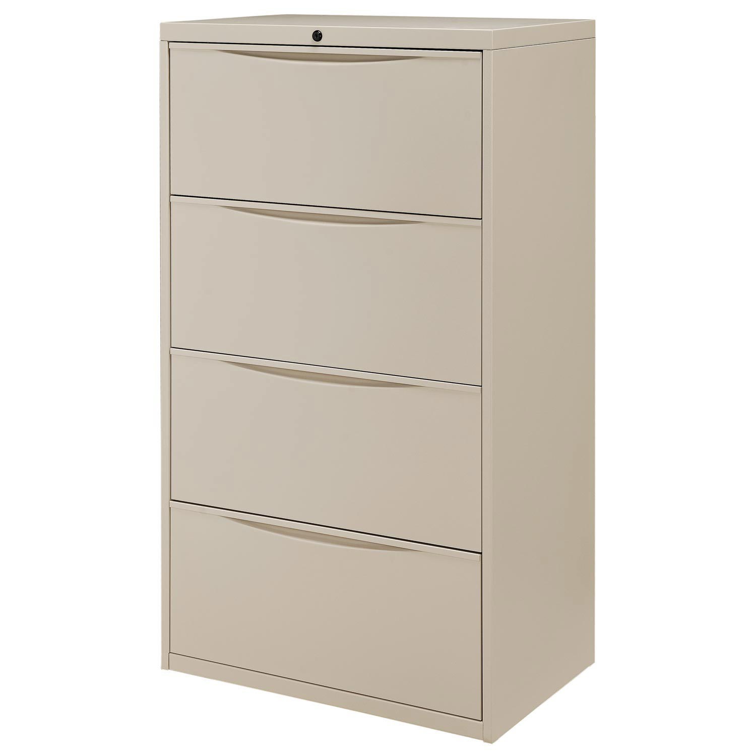 30"W Premium Lateral File Cabinet 4 Drawer Putty