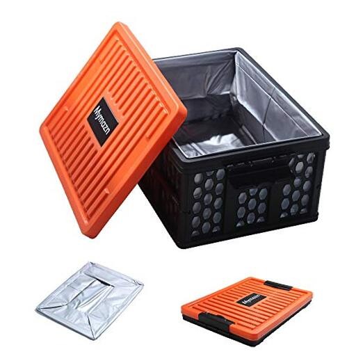 Trunk Organizer Plastic for Car, Crate Storage Crate & Waterproof Bag
