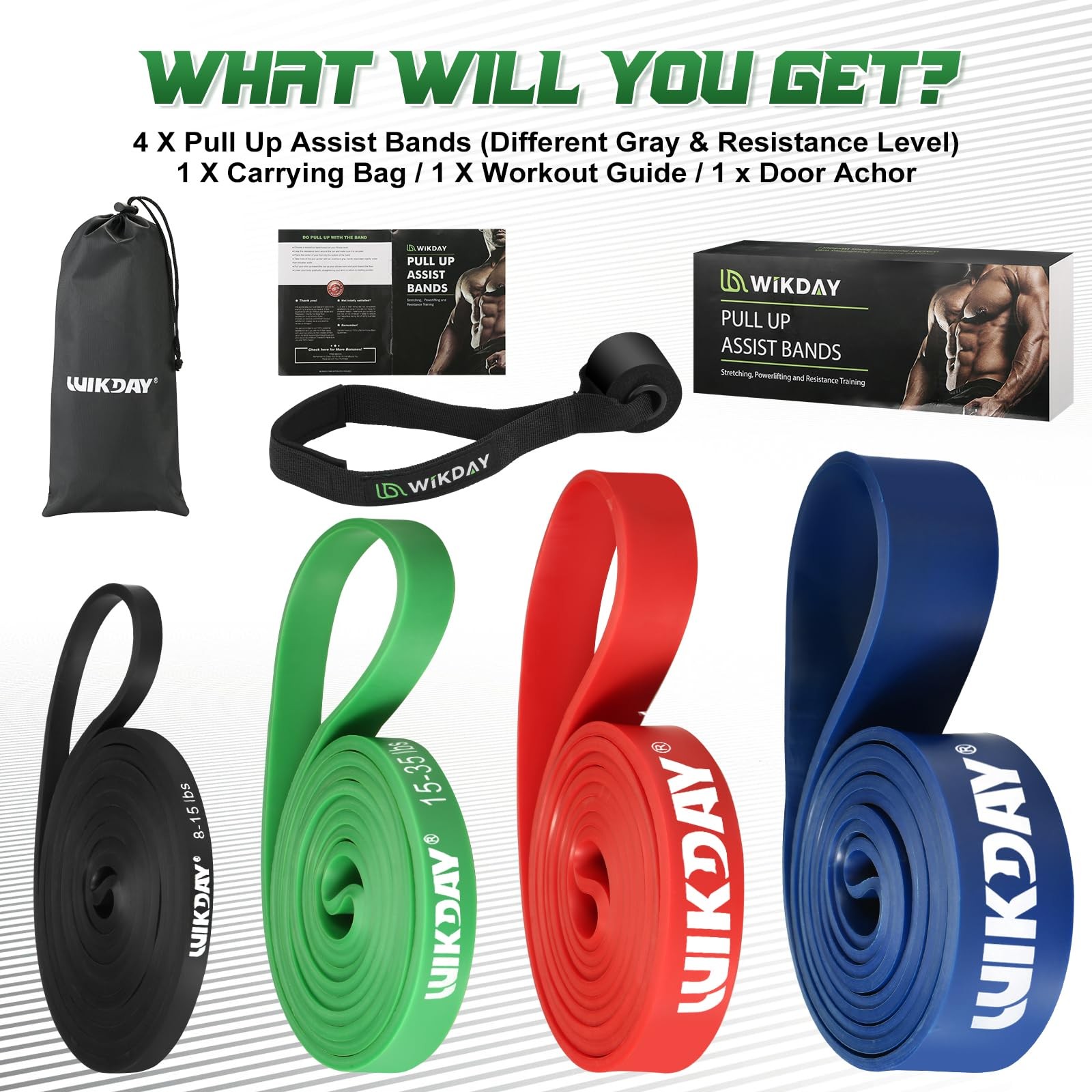 Resistance Bands, Pull Up Assistance Bands, Workout Bands, Heavy Exercise Ban...