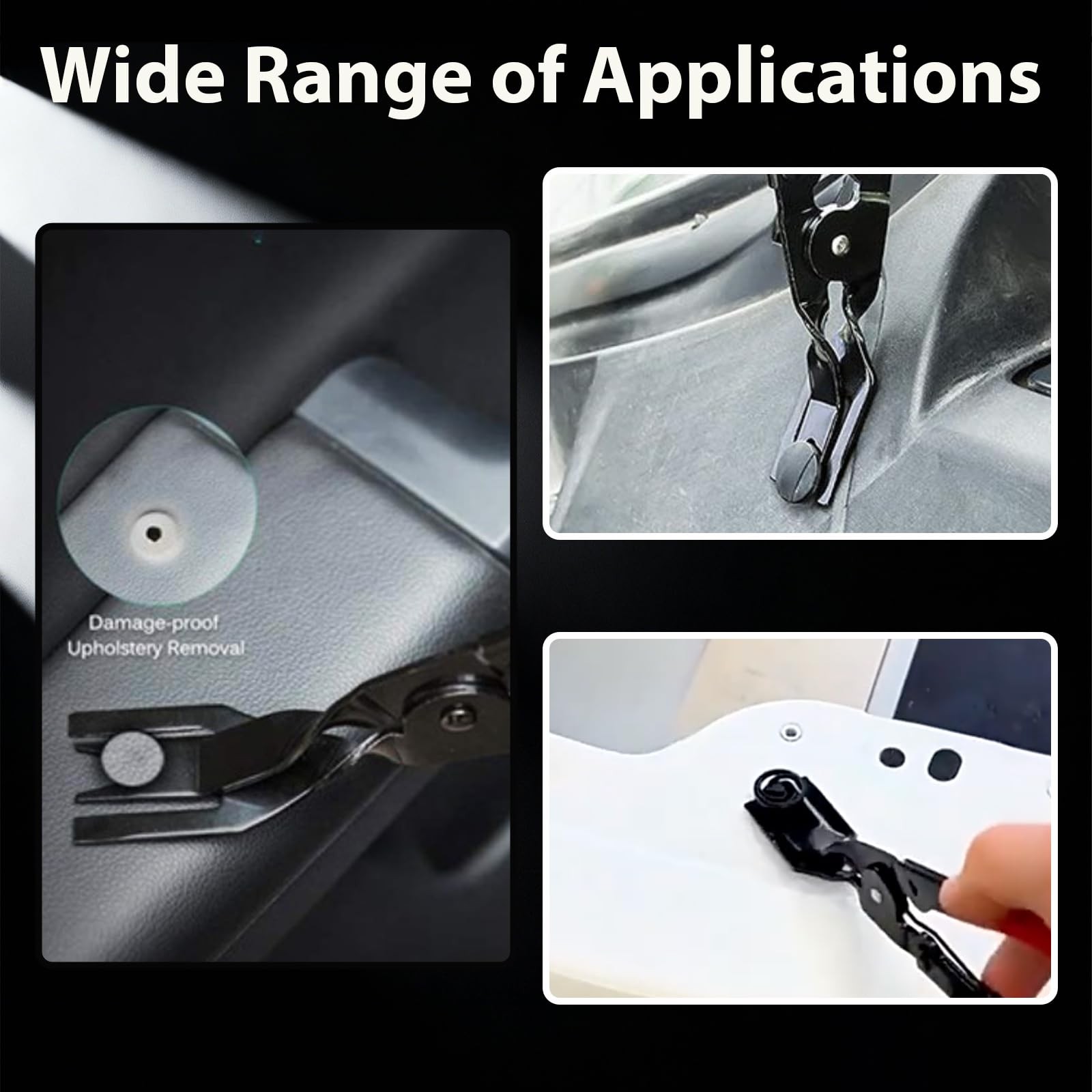 Car Panel Trim Removal Tool, Interior Clip Plier with Red Non-Slip Handle