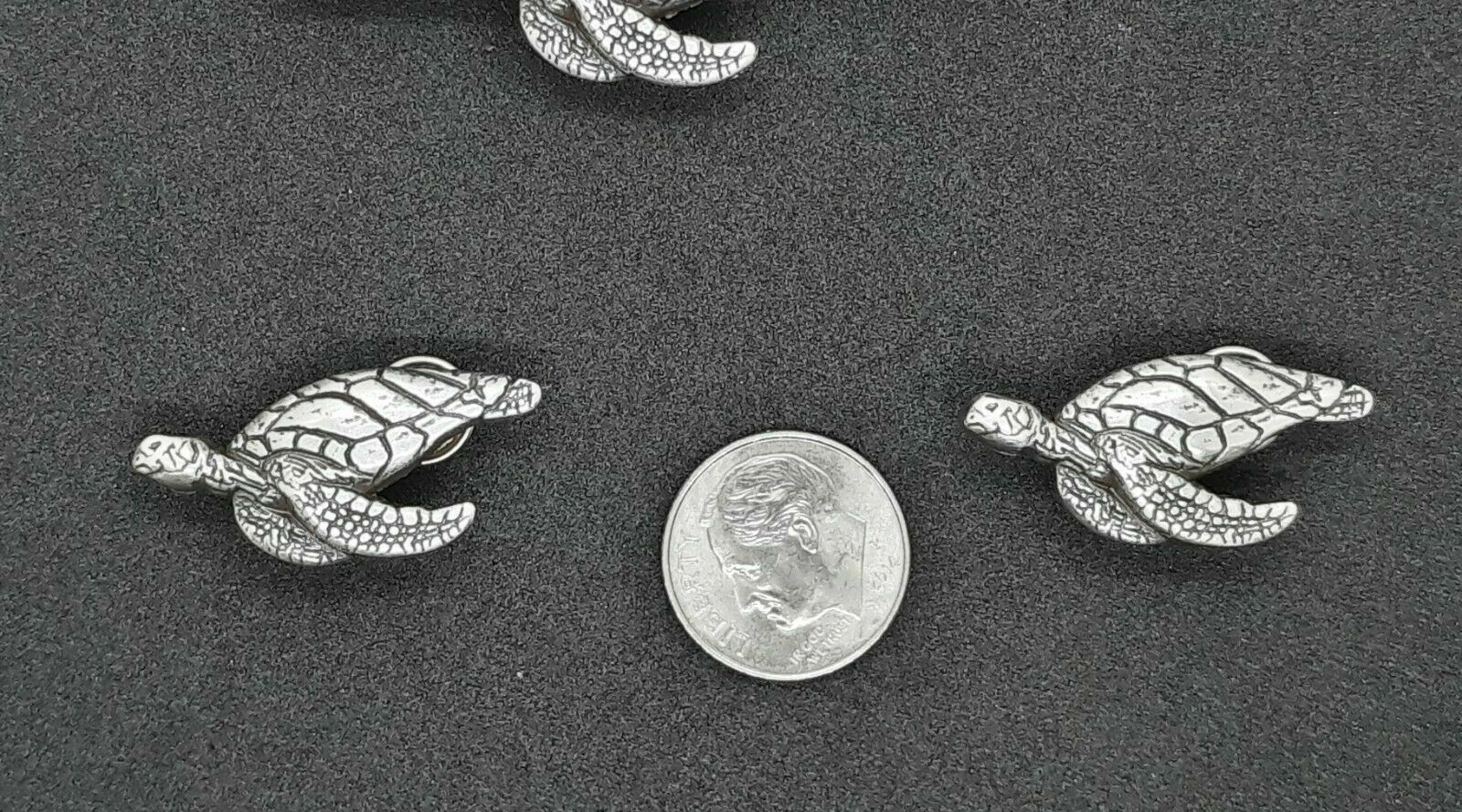 Small Sea Turtle Concho / Conchos Approx.1 1/8" x 1/2" Five Count
