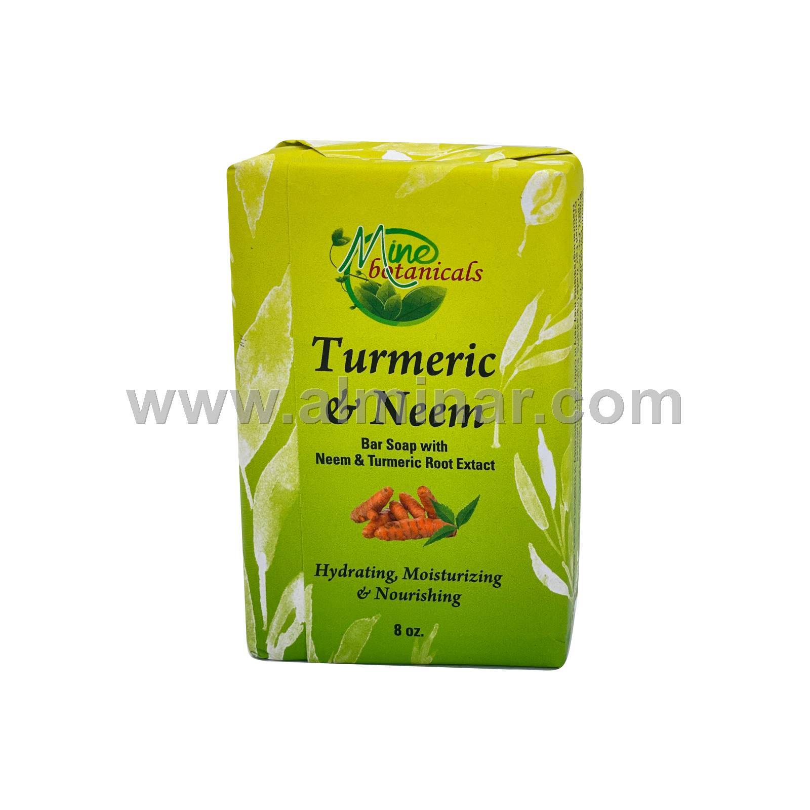 Turmeric & Neem Bar Soap 8oz by Mine Botanical