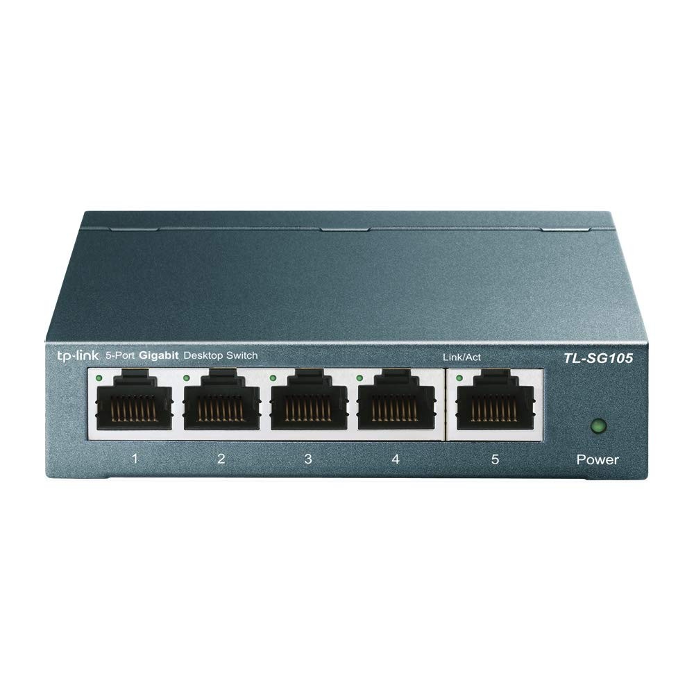 TLSG105, 5 Port Gigabit Unmanaged Ethernet Switch, Network Hub, Ethernet Spli...