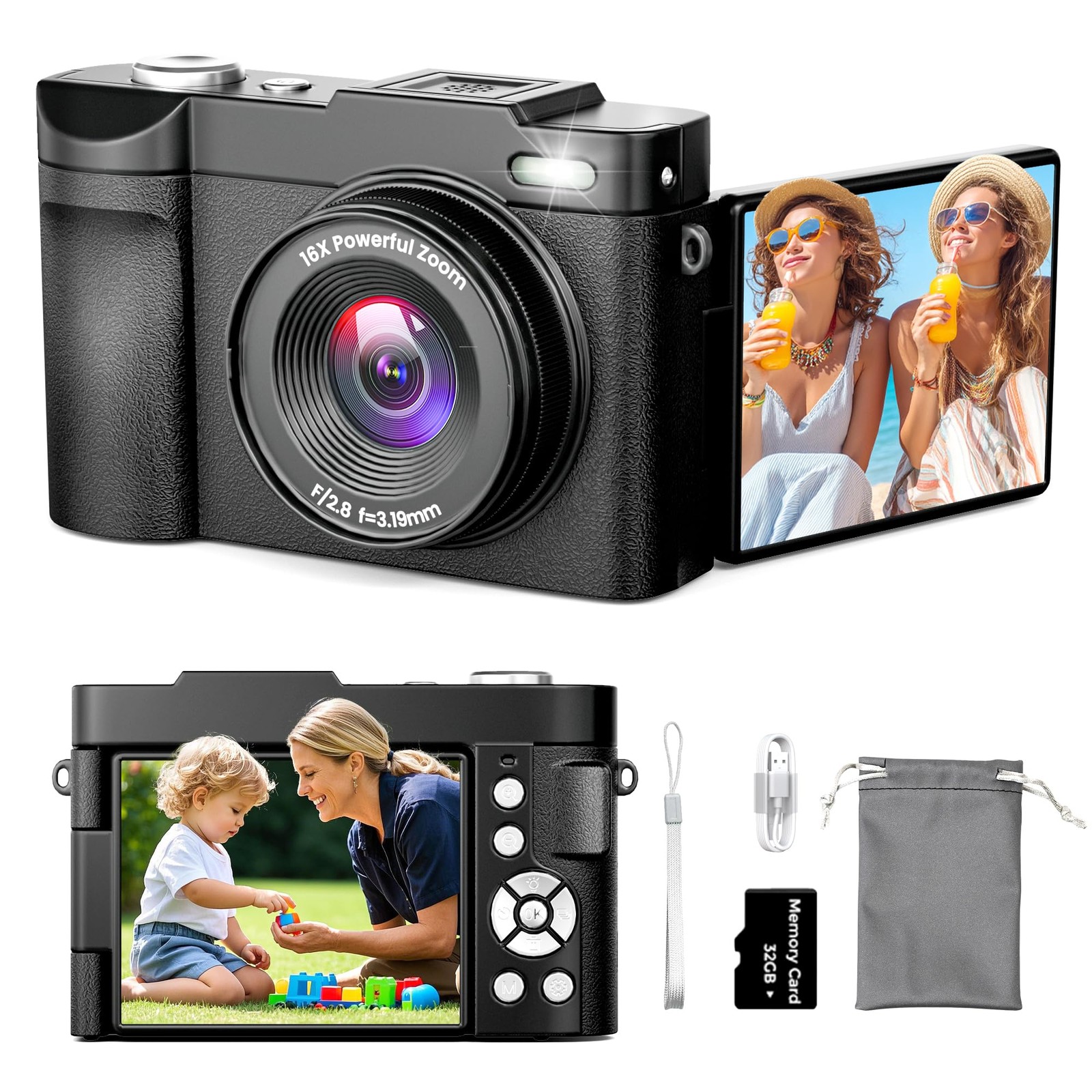 Nisumkey 4K camera Black