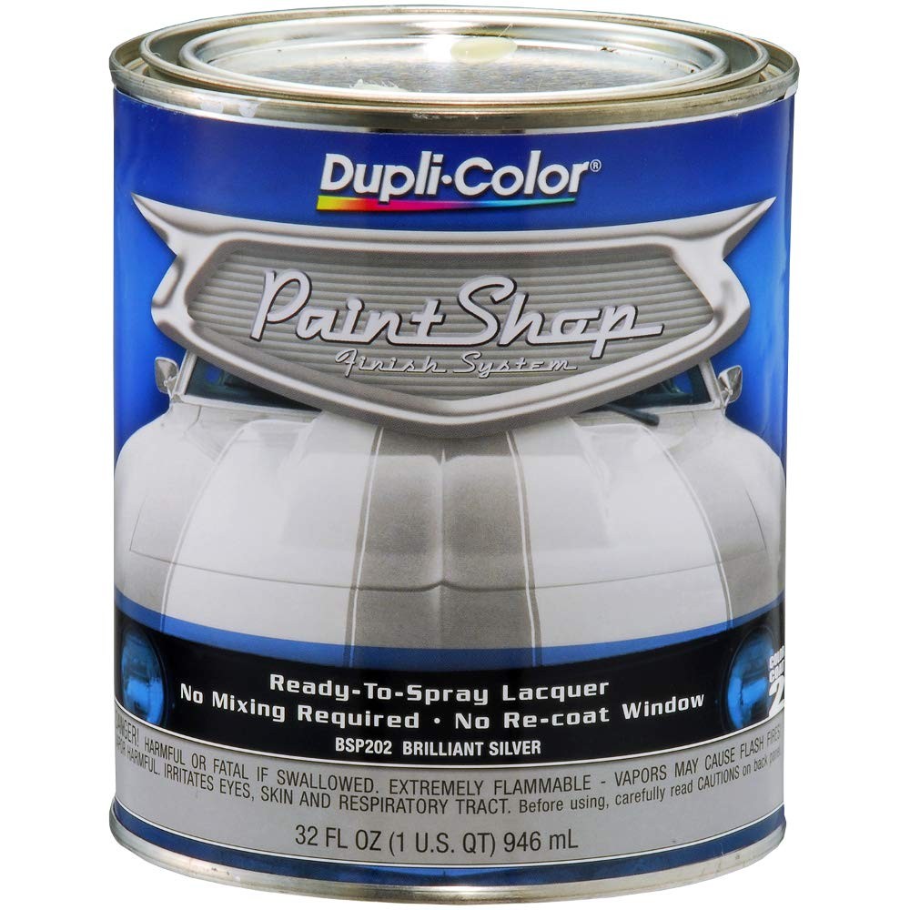 Brilliant Silver Metallic Spray Paint  32 oz. Finish System for Auto Projects