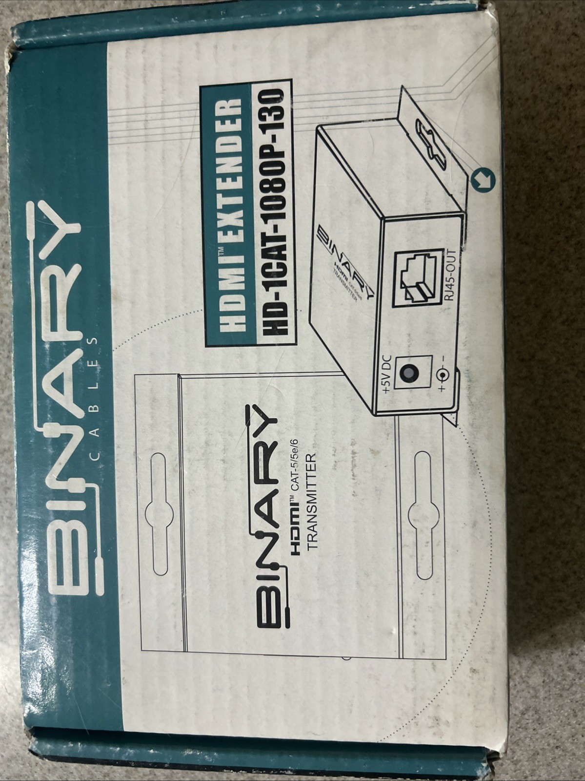 Binary HDMI Extender HD-2CAT-1080P-130 Transmitter and Receiver