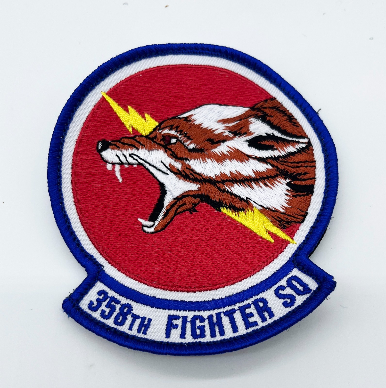 358th Fighter Squadron Patch - Plastic Backing, 4"