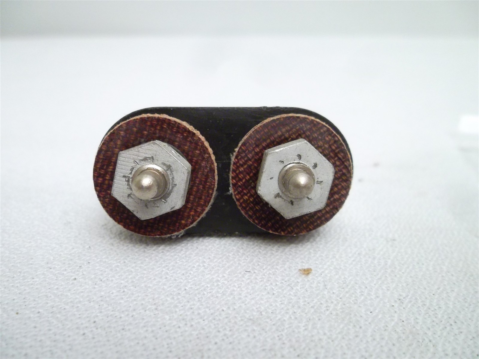 HALLICRAFTERS PART - ANTENNA BINDING POST SET w/ BLACK INSULATOR