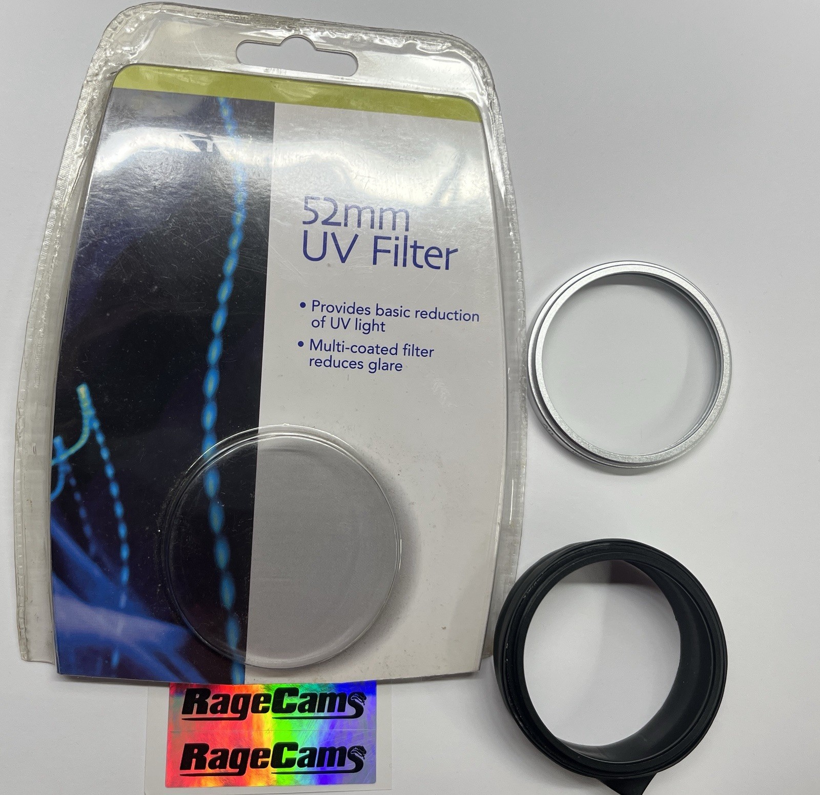 52mm UV Filter Holder  Threaded Press Fit Lens Cap Protector for SIONX AURORA