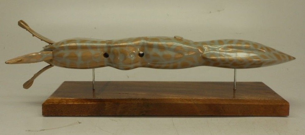 Seaquest Submarine Sub Ship Mahogany Kiln Dry Wood Model Large New
