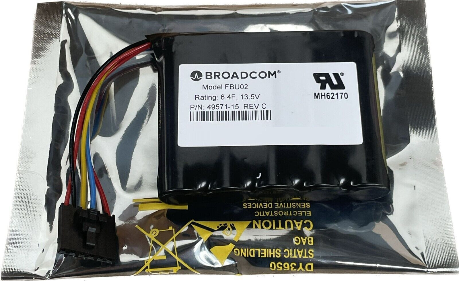LSI Broadcom 6.4F 13.5V Power Module CVPM02 Battery 49571-15 FBU02  9361-16i