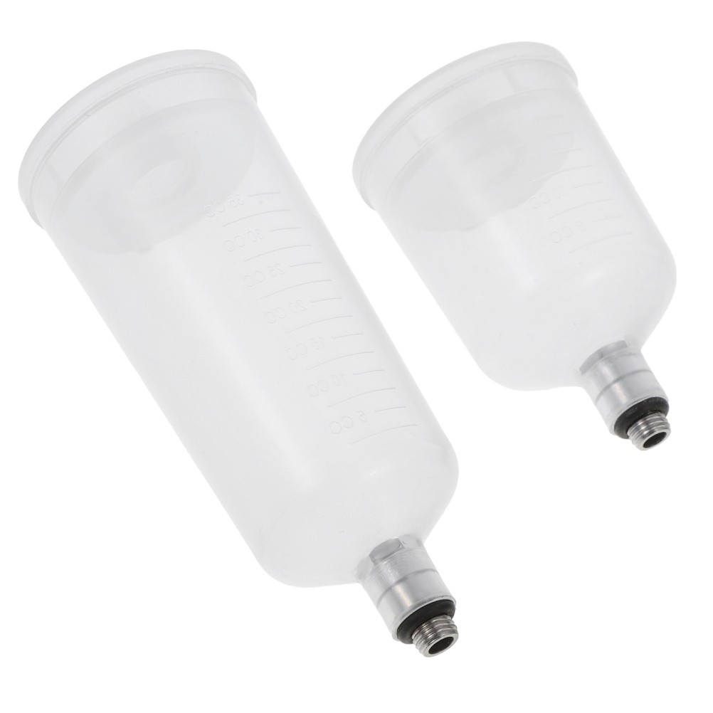 2 PCS Airbrush Bottles Jar Pigment Cup Pot Siphon Feed Airbrushes