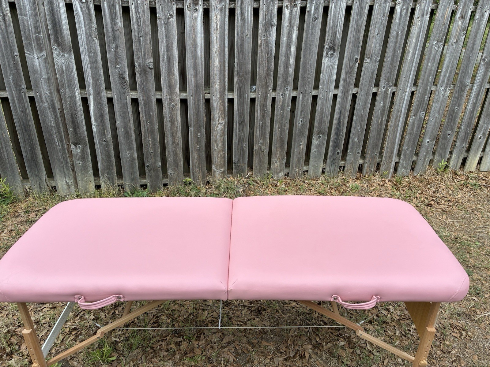 Saloniture Pink Portable Foldable Massage Table Adjustable Height 73" x 28"
